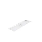 image of CAC China SPCO-HL Steam Table Pan Cover, 1/2-size Long, Flat, With Handle, 304 Stainless Steel