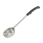 image of CAC China SPCP-2K Portion Control Spoon, 2 oz, Stainless Steel, Black Handle
