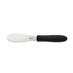image of CAC China SPSP-4BK Spreader, 3-7/8", Stainless Steel, Serrated Plastic Handle, Black