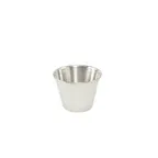 image of CAC China SSCP-25 - 2 oz Stainless Steel Sauce Cup Ramekin, 2.5 oz Capacity - 1 Dozen