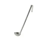 image of CAC China SSLD-10 Serving Ladle, 1 oz., 11-1/4"L, One-Piece Stainless Steel
