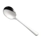 image of CAC China SSLS-8 Solid Serving Spoon, 8-1/2", Stainless Steel, Mirror Finish - 1 Dozen