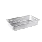 image of CAC China SSPF-24-4P Steam Pan, 1/1 Size, 4" Deep, Perforated, 24‑Gauge, Sold Individually