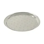image of CAC China SSST-17 Round Serving Tray, 17-3/4" Diameter, Stainless Steel, Polished Finish