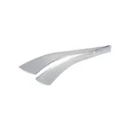 image of CAC China STG1-14 Serving Tongs, 13-5/8"L, One-Piece, 18/8 Stainless Steel, Satin Finish