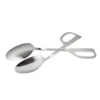 image of CAC China STG2-10D Scissor Tongs, 10" Double Spoon, 18/8 Stainless Steel