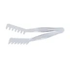 image of CAC China STKU-11C Spaghetti Tongs - 11" Clear Plastic, Lightweight Kitchen Utensil for Pasta