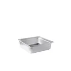 image of CAC China STP2T-24-4 Stainless Steel Steam Table Pan, 2/3-size, 4" Deep, Anti-Jam, Stacking Lug, Dishwasher Safe