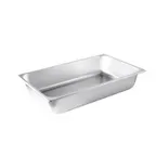 image of CAC China STPF-S25-4 Stainless Steel Steam Table Pan, 1/1, 4" Deep, 25‑Gauge, Dishwasher Safe