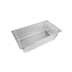 image of CAC China STPF-S25-6 Stainless Steel Steam Pan, 1/1-size, 6" deep, 25‑gauge, NSF, Dishwasher Safe