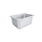 image of CAC China STPH-25-6 Stainless Steel 1/2-Size 6" Deep Steam Pan, Anti-Jam, Stacking Lug