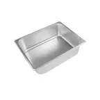 image of CAC China STPH-S25-4 Stainless Steel Steam Table Pan, 1/2‑Size, 4" Deep, 25‑Gauge, Dishwasher Safe