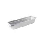 image of CAC China STPHL-22-4 Stainless Steel Steam Table Pan, 1/2‑Size Long, 4" Deep, 22‑Gauge, NSF