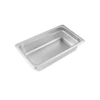 image of CAC China STPQ-23-2 Stainless Steel Steam Table Pan, 1/4‑Size, 2‑1/2" Deep, Anti‑Jam, NSF