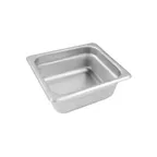 image of CAC China STPS-23-2 Stainless Steel Steam Table Pan, 1/6-size, 2-1/2" Deep, Anti‑Jam, Stacking Lug