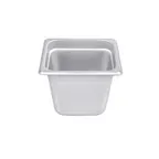 image of CAC China STPS-23-6 Stainless Steel Steam Pan, 1/6-size, 6" Deep, Anti-Jam, Stacking Lug, Safe