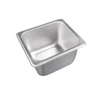 image of CAC China STPS-S25-4 Stainless Steel Steam Table Pan, 1/6-size, 4" deep, 25 gauge, Oven Safe