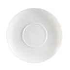 image of CAC China SUS-2 Sushi Signature Round Porcelain Saucer 5½" Dia x ½" H White Dishwasher - 1 Dozen