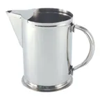 image of CAC China SWPT-64G Pitcher – 2 Qt (64 Oz) Stainless Steel Pitcher with Base, Ice Guard and Handle
