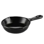 image of CAC China T-FP24-BLK Skillet, 24 oz (11‑3/4" L x 7‑1/4" W x 2" H) Black Ceramic, Safe - 1 Dozen