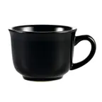 image of CAC China TG-1-BLK - Tango 7.5 oz Black Porcelain Coffee Cup, 3.5" Dia x 2.75" H - 1 Dozen