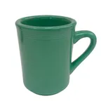 image of CAC China TG-17-G - Tango 8 oz Green Porcelain Mug, 3-1/4" Dia x 4" H, Dishwasher Safe - 1 Dozen