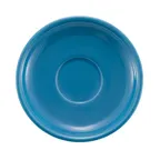 image of CAC China TG-2-PCK - Tango Round Porcelain Saucer 6" Dia x 7/8" H Peacock, Microwave Safe - 1 Dozen