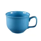 image of CAC China TG-318-PCK - Tango 18‑Oz Peacock Porcelain Cup, 4‑5/8" Dia x 3‑1/2" H, Safe - 1 Dozen