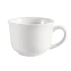image of CAC China TGO-1 Tango Coffee Cup, 7.5 oz (3.5" Dia x 2.75" H), White, Dishwasher Safe - 1 Dozen