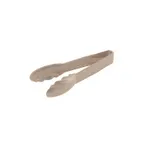 image of CAC China UTKU-6BG Utility Tongs - 6" L, Plastic, Beige, Non‑Coated Handle, Kitchen Hand Tools