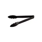 image of CAC China UTKU-9BK Utility Tongs, 9" Length, Plastic Construction, Black Finish