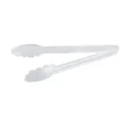 image of CAC China UTKU-9C Utility Tongs, 9"L, Plastic, Clear, Non‑Coated Handle for Kitchen Use