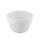 image of CAC China UVS-4 Bouillon Cup, 7-1/4 oz, 4" Dia x 2-1/2" H, Porcelain White, Microwave Safe - 1 Dozen