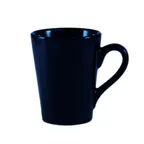 image of CAC China VC-12-CBU Mug, 12‑Ounce 3½" Dia x 4⅜" H Ceramic, Cobalt Blue, Dishwasher Safe - 1 Dozen