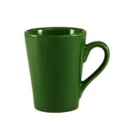 image of CAC China VC-12-G Victory Mug, 12‑Ounce Green Ceramic, 3½" Dia x 4⅜" H, Dishwasher Safe - 1 Dozen