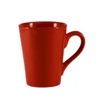 image of CAC China VC-12-R Victory Mug, 12 oz, 3½" Dia x 4⅜" H, Red Ceramic, Microwave Oven Safe - 1 Dozen