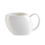image of CAC China WH-1 White Pearl Coffee Cup, 5.5 oz (4½" L x 3" W x 2½" H), Oven Microwave Safe - 1 Dozen