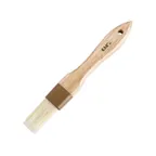 image of CAC China WPPB-10 Pastry Brush, 1" Boar Bristle, Water-Resistant ABS Ferrule, Hardwood Handle