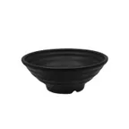 image of CAC China XCTN-B207 - 7" Diameter x 2-1/2" Height Bowl, 20oz Black Melamine Plastic, 1 Dozen