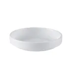 image of CAC China XKRW-S6 Small Dish, 6" Round White Melamine Plate, 15.5 oz, Stackable, 1 Dozen