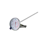 image of CAC China FPMT-DF13 Deep Fry/Candy Thermometer, 2" Dial, 12" Probe, 100-400°F, Stainless Steel