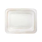 image of GET M24165PLST-OWD 24" x 16.5" x 1.5" Rect White Tray, BPA‑Free/Dish‑Safe, Break/Chip/Resistant