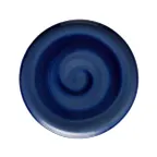 image of GET PA1003712812 - 11" Porcelain Plate, Blue Ocean, Scratch-Resistant, Dishwasher Safe - Dozen