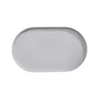 image of GET PA1944997706 Tray – Rectangular 14.1"×8.5", Rustic Porcelain, Corona Moon