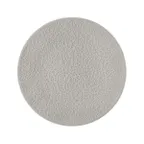 image of Mikasa 001-775438 China Plate, 12" Relief, Grey, Porcelain, Dishwasher Safe
