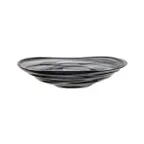 image of Mikasa 2165-43 Ardacam Serving Bowl, 9.8" Diameter, Black Glass Ventum