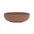 image of Mikasa 5275160 Solitude China Bowl, 6" Round, 19 oz, Brown Stoneware, General Use