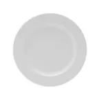 image of Mikasa 5302606 Galleria Plate, 9" Round Porcelain Dinner Plate, White, Dishwasher Safe