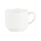 image of Mikasa 5315884 Gordon Espresso Cup, 3.3" Diameter, 3oz, White Bone China, Dinnerware