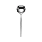 image of Mikasa 5316348 Soup Bouillon Spoon, 6" Long, Heavy, 18/10 Stainless Steel, Leo - Dozen